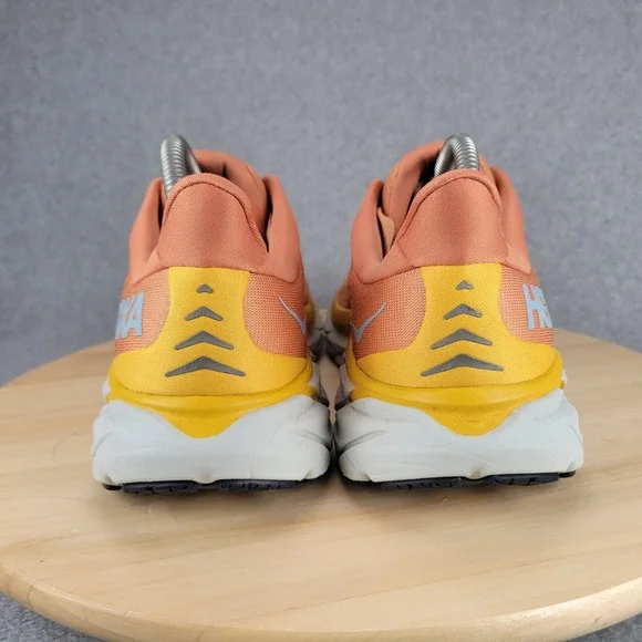 Hoka One One Clifton 8 Womens 9.5 Wide Running Shoes Orange 1121375 Summer Song - Picture 5 of 10